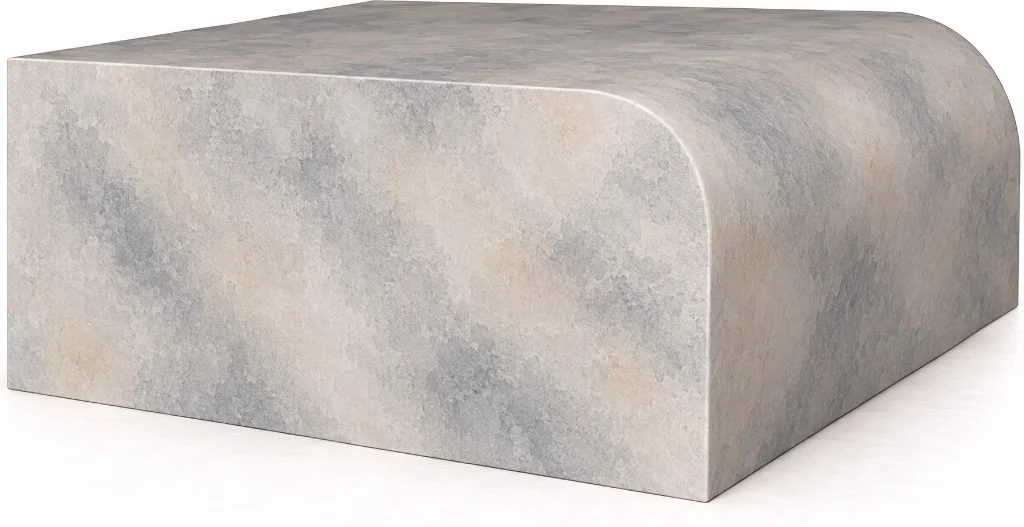 Waterfall edge profile